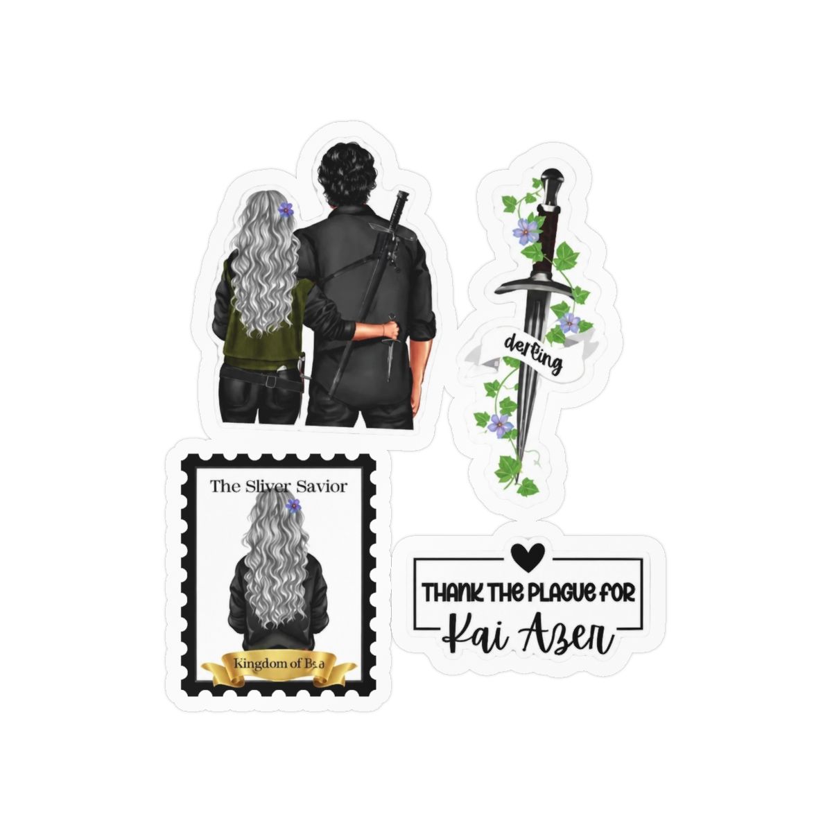 Everyday Vinyl Sticker Pack | Cute Decals for Personal Style | Lauren Roberts - alternate angle 3, merchandise