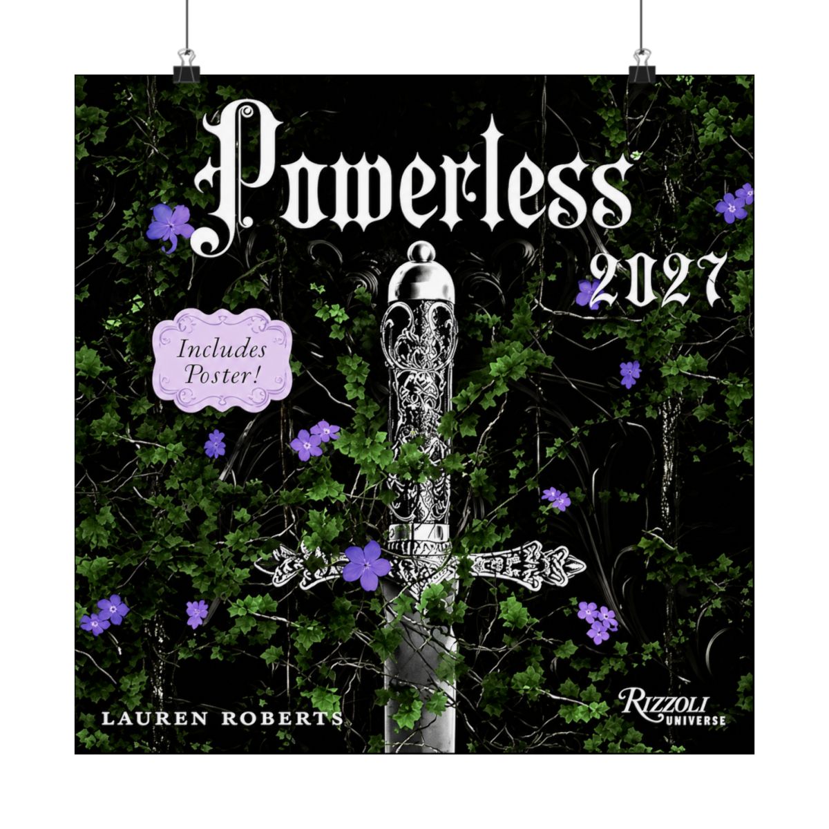 Powerless 2027 Wall Calendar (Includes Full-Color Poster) | Lauren Roberts - alternate angle 5, merchandise