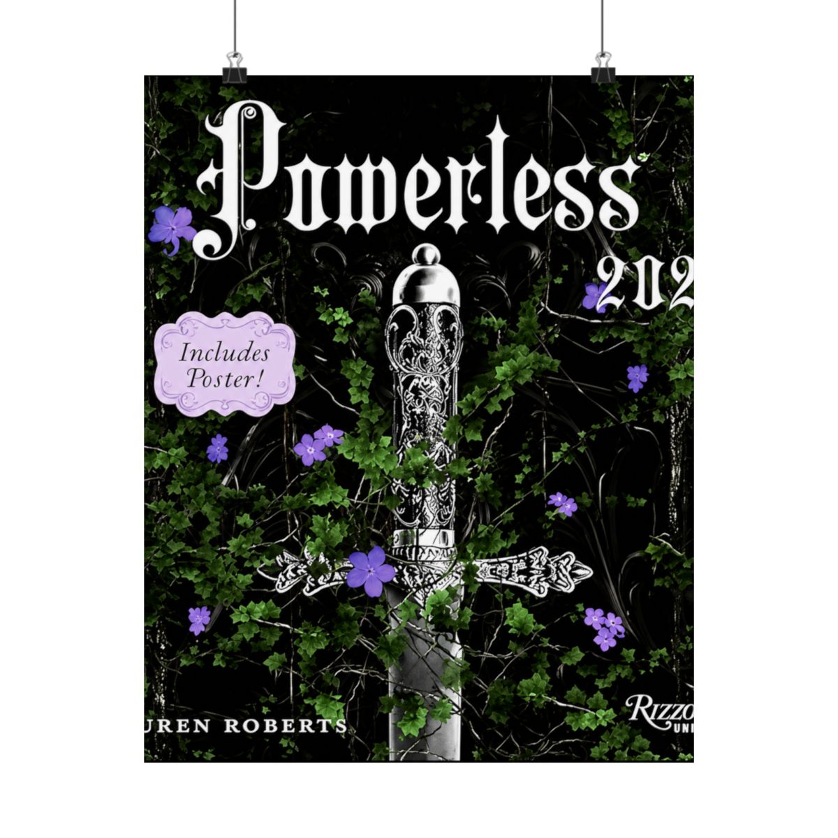 Powerless 2027 Wall Calendar (Includes Full-Color Poster) | Lauren Roberts - alternate angle 1, merchandise
